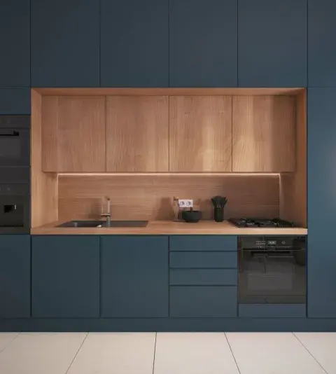 Cocina oscura. Cocina oscura.