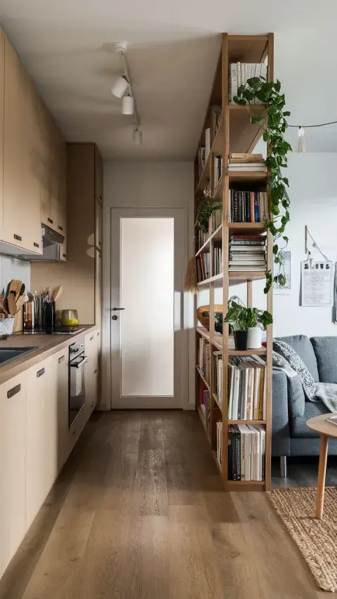 separar la cocina en un monoambiente