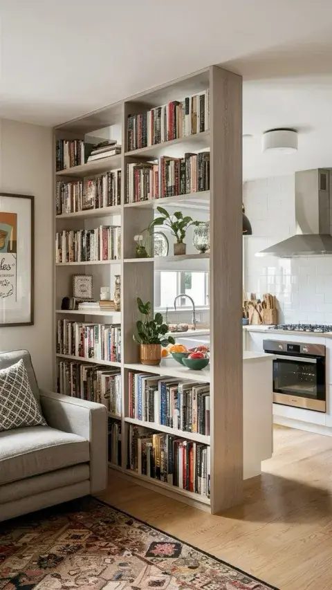 separar la cocina en un monoambiente