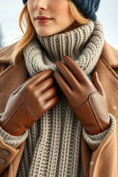 Guantes de cuero. Guantes de cuero.