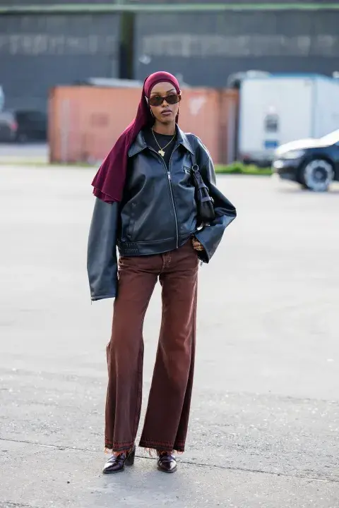 Jean marron street style