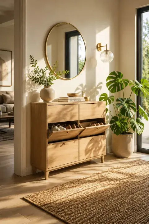 Deco con plantas en la entrada de casa segun la luz Deco con plantas en la entrada de casa segun la luz