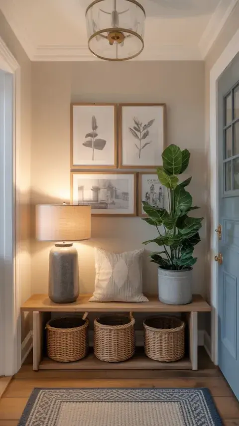 Deco con plantas en la entrada de casa segun la luz Deco con plantas en la entrada de casa segun la luz