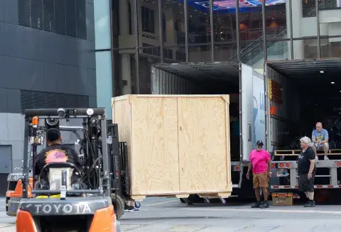 Foto de los preparativos del casamiento de Taylor Swift y Travis Kelce. Foto de los preparativos del casamiento de Taylor Swift y Travis Kelce.