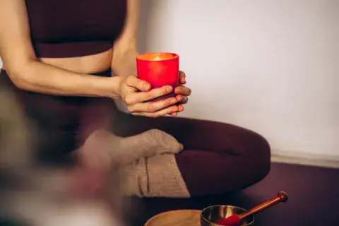 Ritual con vela. Ritual con vela.