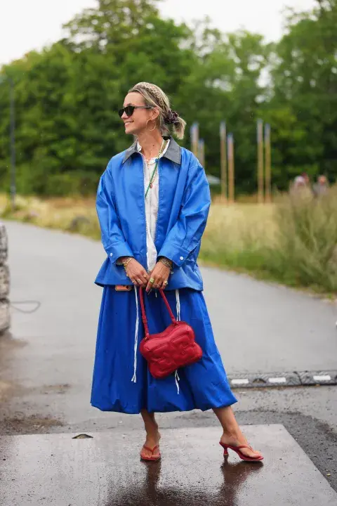 Look con colores azules Look con colores azules