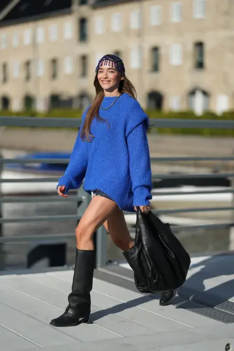 Look con colores azules Look con colores azules