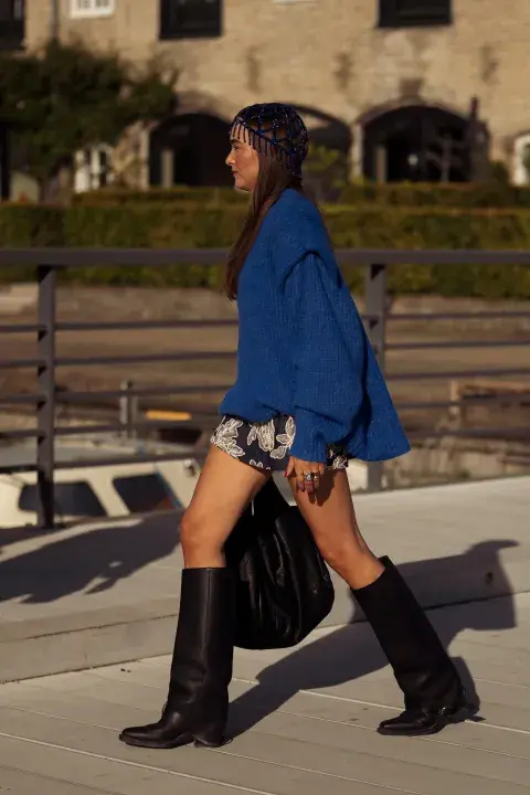 Look con colores azules Look con colores azules