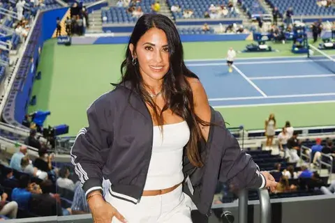 Antonela Roccuzzo en el US Open Antonela Roccuzzo en el US Open