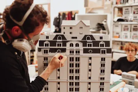 Cómo se hicieron las maquetas de la serie Moria.