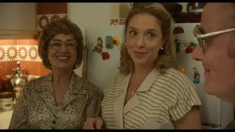 Mercedes Moran, Carla Peterson y Luis Machin.