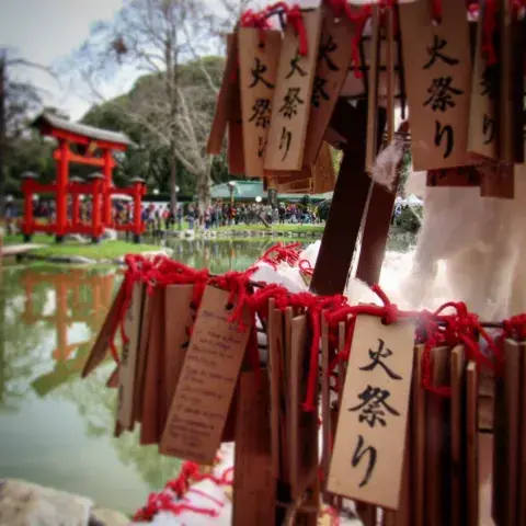 Festival del Fuego en el Jardín Japonés