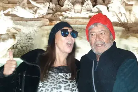 Foto de Moria Casán y Humberto Poidomani. Foto de Moria Casán y Humberto Poidomani.