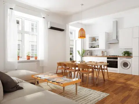 Living con decoración en blanco Living con decoración en blanco