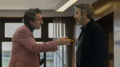 Diego Peretti y Ricardo Darín en Lo dejamos acá. Diego Peretti y Ricardo Darín en Lo dejamos acá.