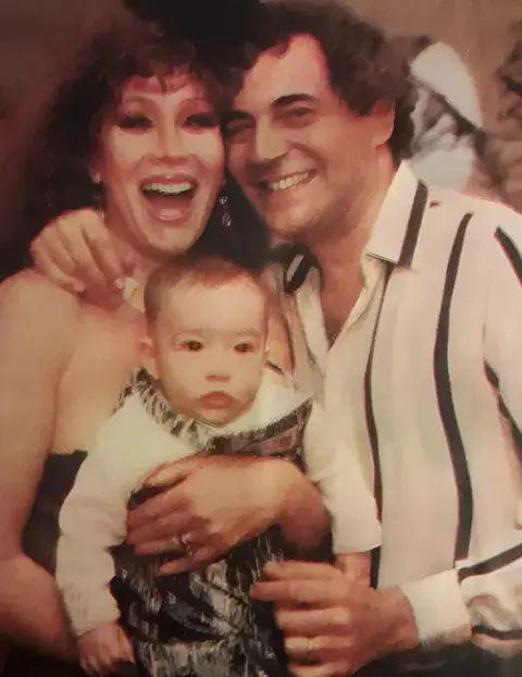 Foto de Moria Casán y Mario Castiglione.