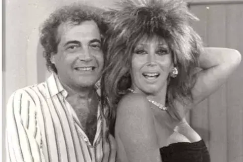 Foto de Mario Castiglione y Moria Casán. Foto de Mario Castiglione y Moria Casán.