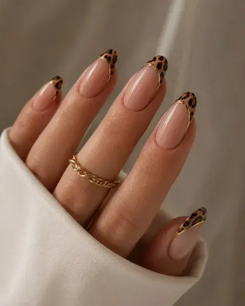 Nail art de animal print 