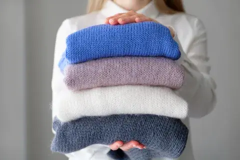 Foto de ropa de lana. Foto de ropa de lana.