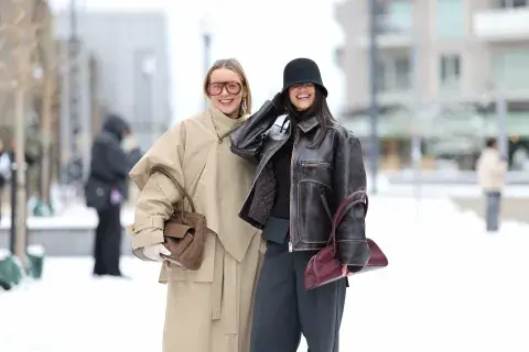 trench y campera de jean mujer
