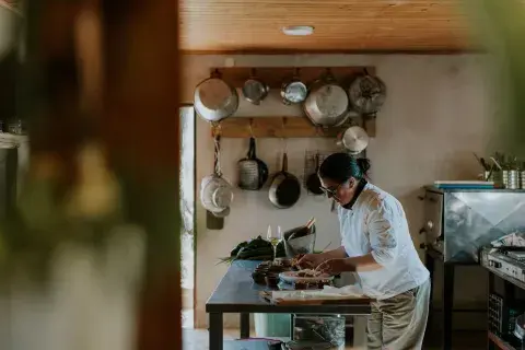 Alina Ruiz, cocinera, en Chaco Alina Ruiz, cocinera, en Chaco