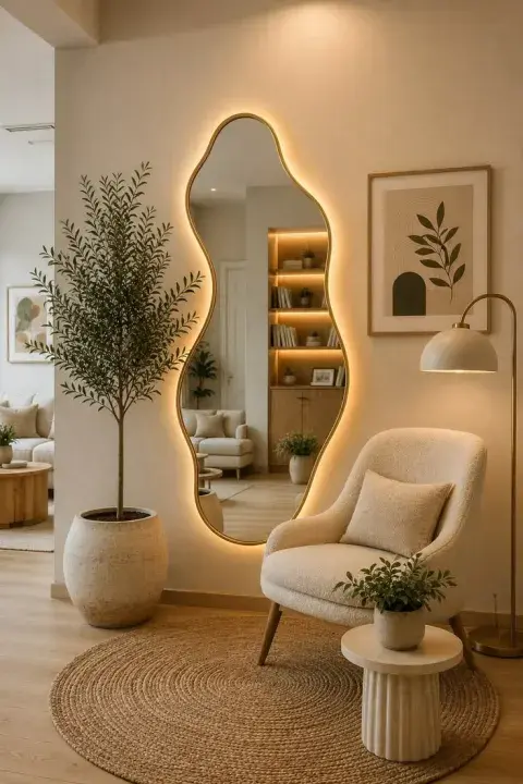 espejos redondeados en distintos ambientes espejos redondeados en distintos ambientes