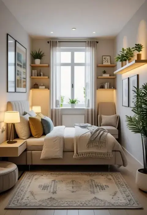 Dormitorio pequeño. Dormitorio pequeño.