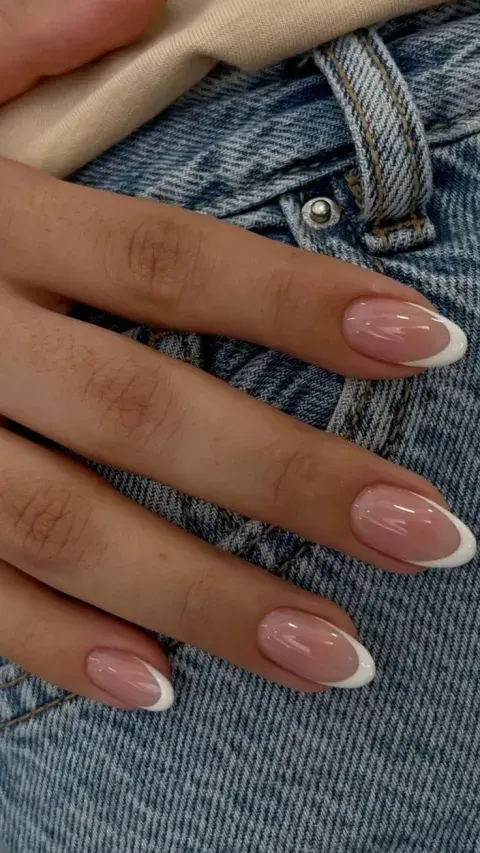 Uñas de pinterest francesitas muy elegantes