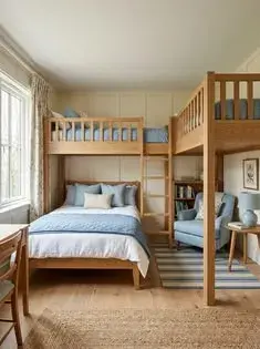 Ideas para ubicar 3 camas en un cuarto infantil Ideas para ubicar 3 camas en un cuarto infantil