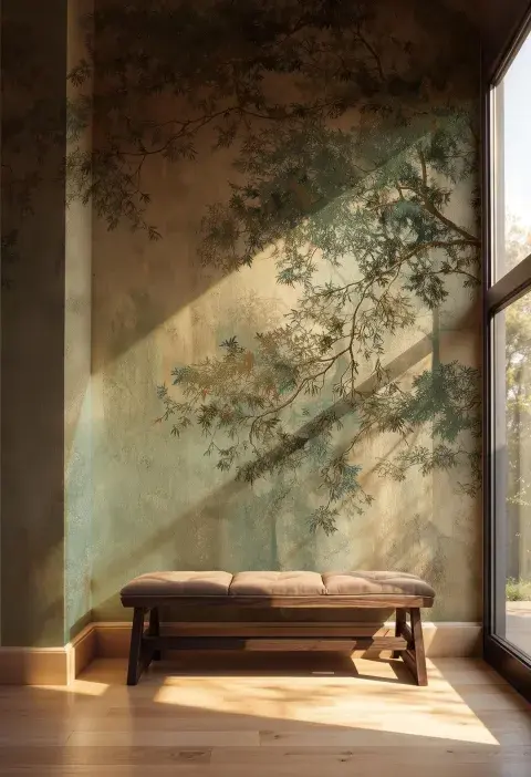 Foto de deco con papel mural. Foto de deco con papel mural.