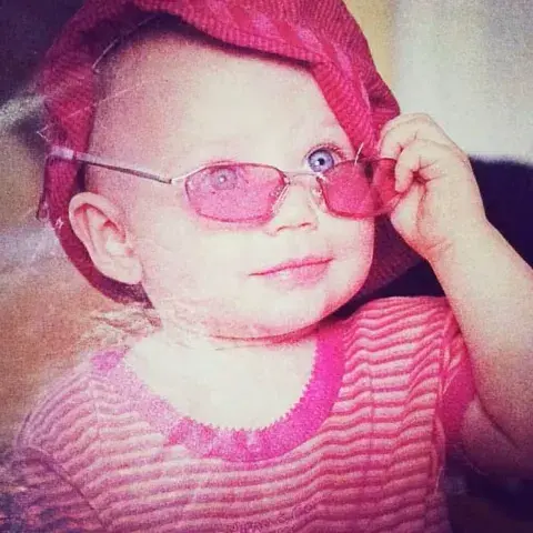 Foto de Sofía Andino cuando era bebé.