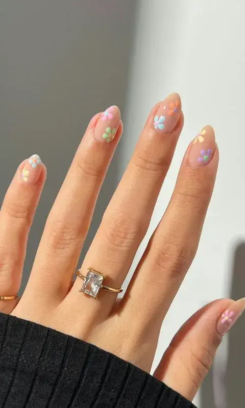 Uñas de flores en primavera 2026 Uñas de flores en primavera 2026