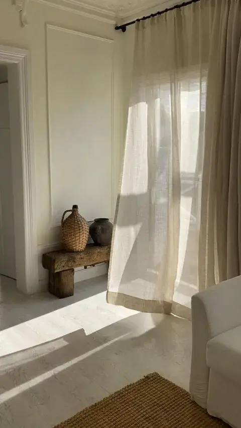 Cortinas de lino: la nueva tendencia para enfrentar el aumento de temperatura Cortinas de lino: la nueva tendencia para enfrentar el aumento de temperatura