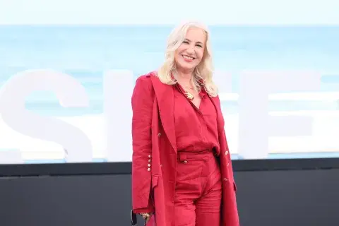 Mercedes Moran en San Sebastián en la red carpet Mercedes Moran en San Sebastián en la red carpet