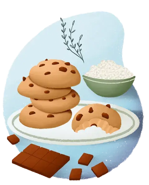 ilustración comida y recetas