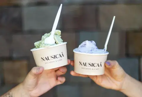 Helado de chocolate blanco con matcha de Nausicaä
