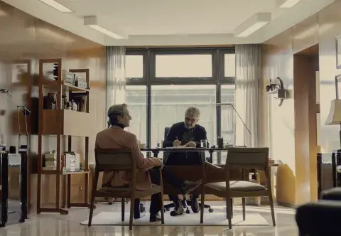 Still de la película Lo dejamos acá.