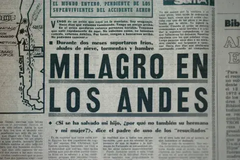 Diario sobre la tragedia de los andes.