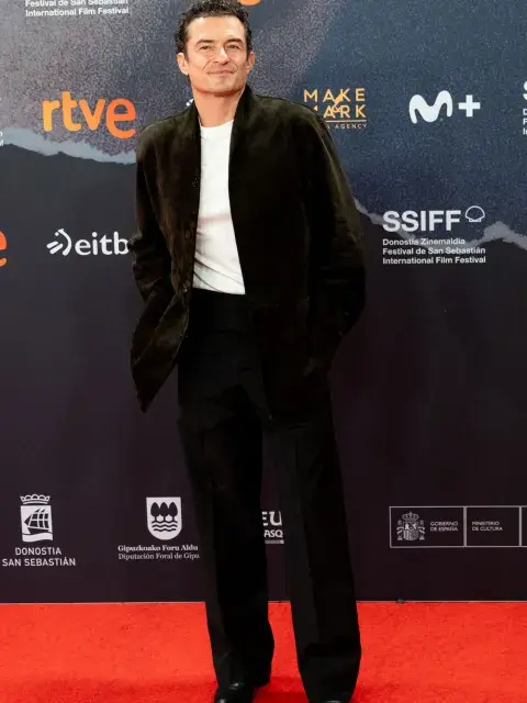 Orlando Bloom en Sab Sebastián con look total black Orlando Bloom en Sab Sebastián con look total black