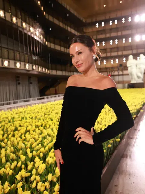 Pampita en el desfile de Carolina Herrera Pampita en el desfile de Carolina Herrera