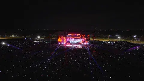 Una vista panorámica del Hipódromo de San Isidro el día que tocó Stray Kids Una vista panorámica del Hipódromo de San Isidro el día que tocó Stray Kids