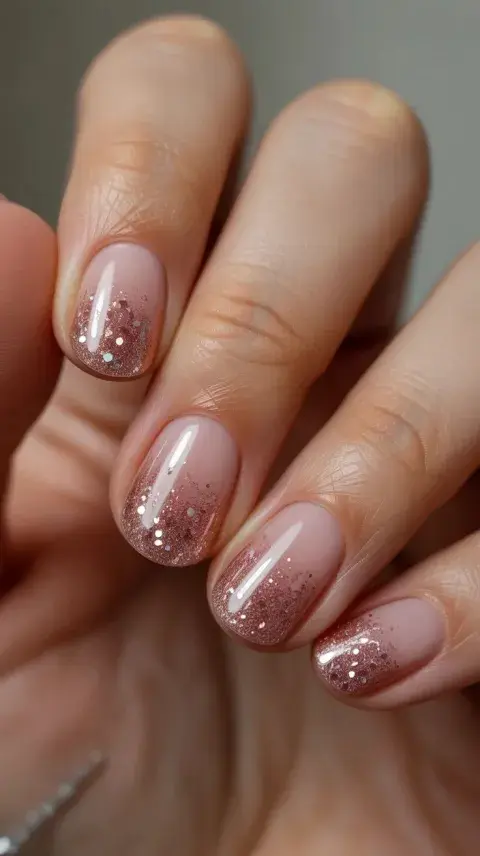 Uñas con brillos Uñas con brillos