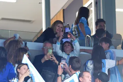 Celia Cuccittini, madre Lionel Messi, en la despedida de Leo de la Selección. Celia Cuccittini, madre Lionel Messi, en la despedida de Leo de la Selección.
