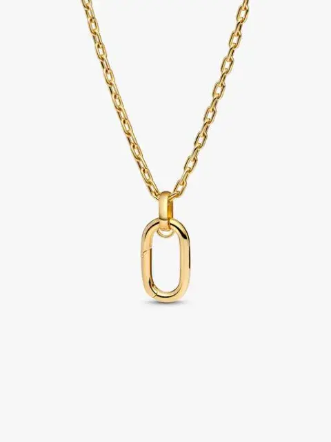Collar de cadena de eslabones grandes que se pueden abrir Bañado en oro de 14k $643.300,00