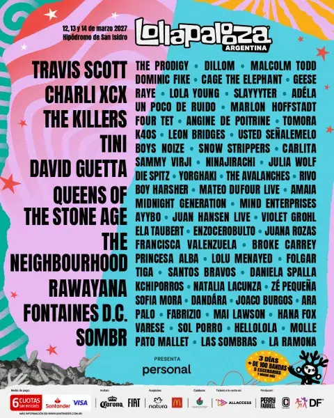 line up del lollapalooza argentina 2027 line up del lollapalooza argentina 2027