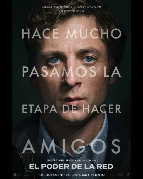 Jeremy Allen White en el póster de La red social 2. Jeremy Allen White en el póster de La red social 2.