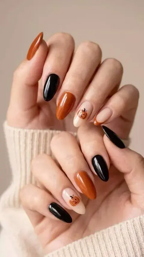 Uñas de fantasmas de halloween Uñas de fantasmas de halloween