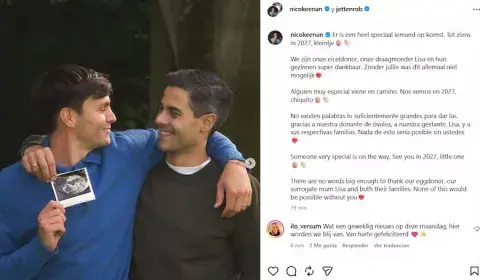 El posteo de Rob Jetten y Nicolás Keenan El posteo de Rob Jetten y Nicolás Keenan