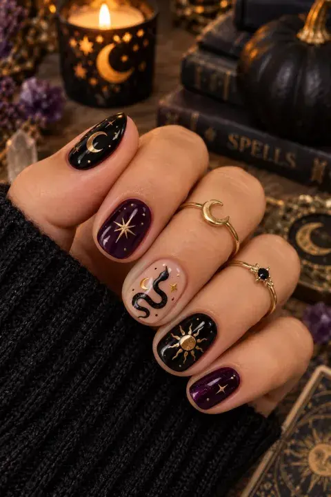 Witchy nails Witchy nails
