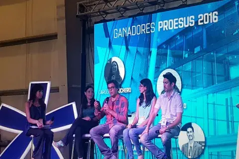 Los ganadores, de izquierda a derecha: Carolina Truchero, Nicolás Larrandart, Tamara Guereño, Cristian Cejas. Los ganadores, de izquierda a derecha: Carolina Truchero, Nicolás Larrandart, Tamara Guereño, Cristian Cejas.